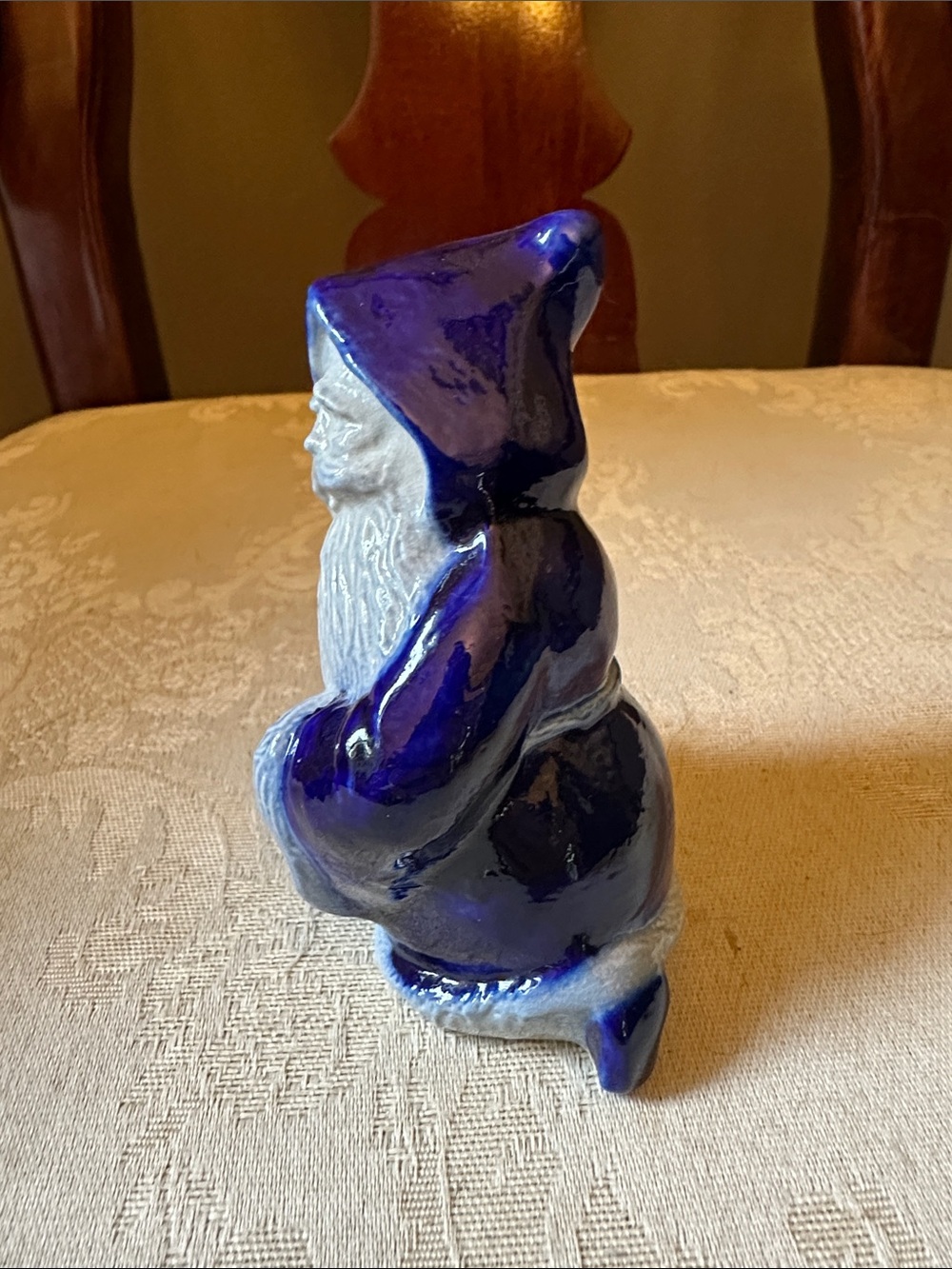Salmon Falls Stoneware salt glazed pottery Santa in EUC - Picture 5 of 8